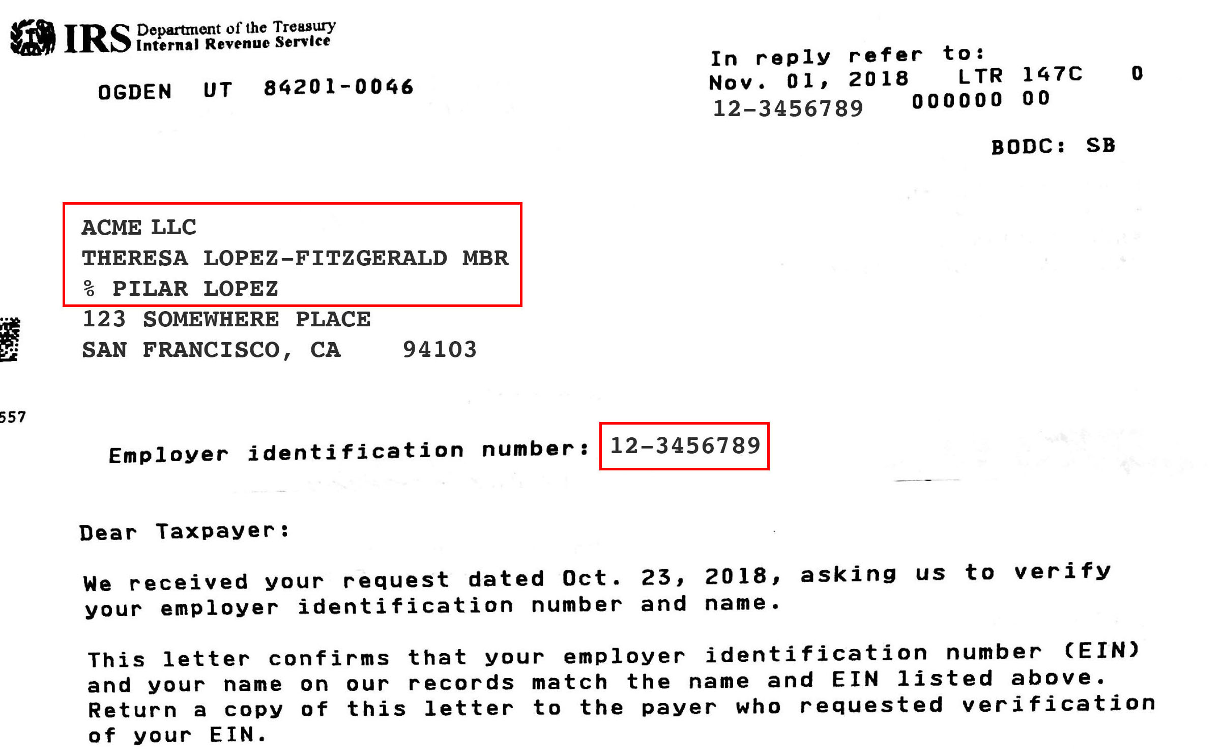 What Is 147c And How To Request An Ein Verification L - vrogue.co